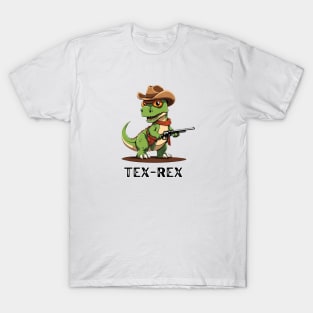 Tex Rex Cowboy Dinosaur Tyrannosaurus T-Shirt